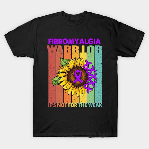 Fibromyalgia Warrior It's Not For The Weak Support Fibromyalgia Warrior Gifts T-Shirt by ThePassion99